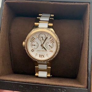 Michael Kors Camille Gold Plated Chronograph Watch